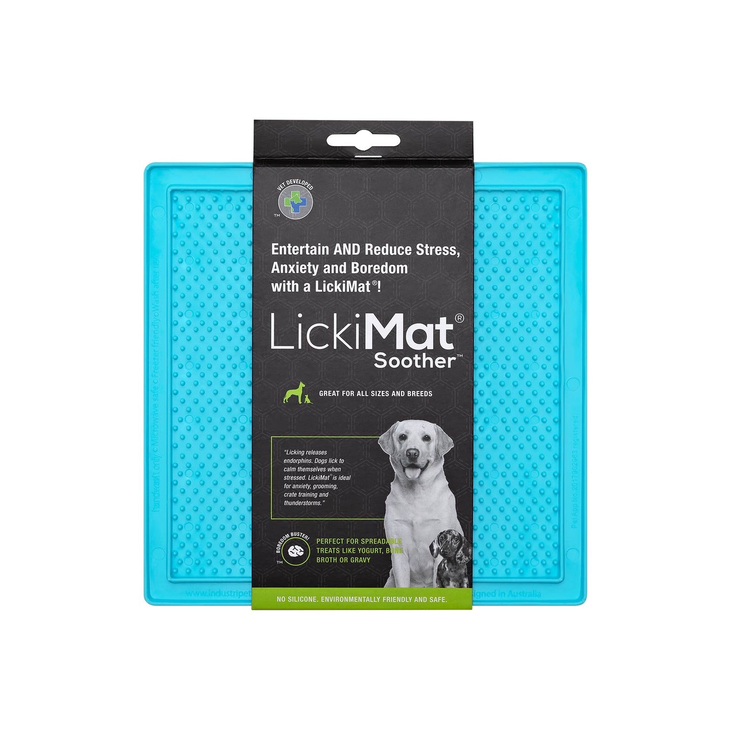 Lickimat Soother Dog Mat Turquoise